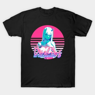 Darling in the Franxx Synthwave Aesthetic Edit T-Shirt